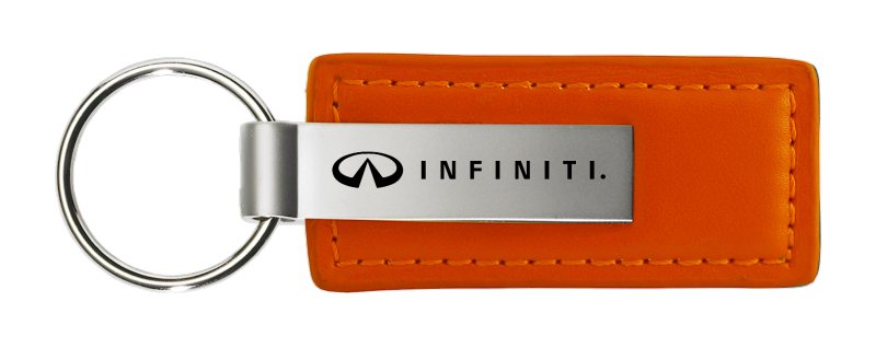 Infiniti Leather Key Fob - Orange