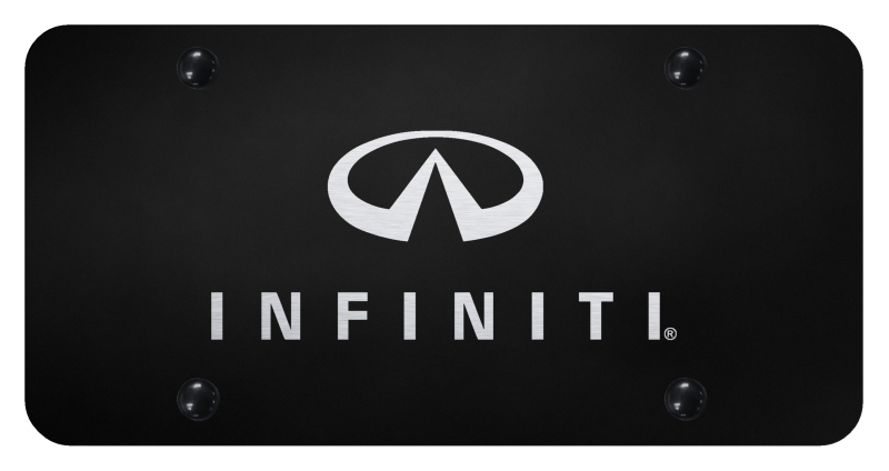 Infiniti License Plate - Laser Etched Black