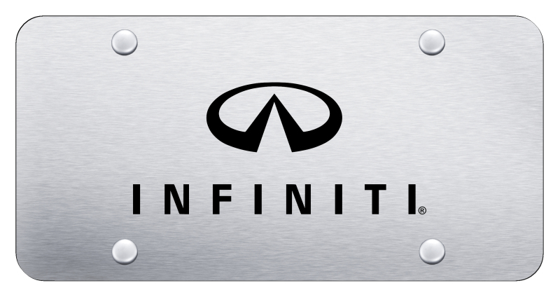 Infiniti License Plate - Laser Etched Brushed
