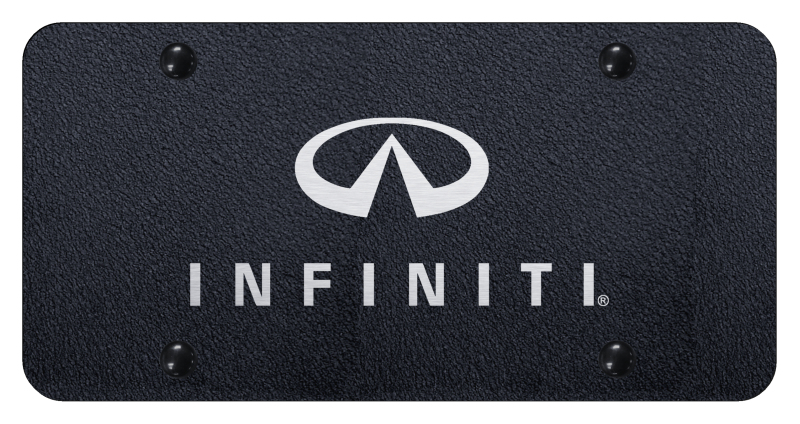 Infiniti License Plate - Laser Etched Rugged Black