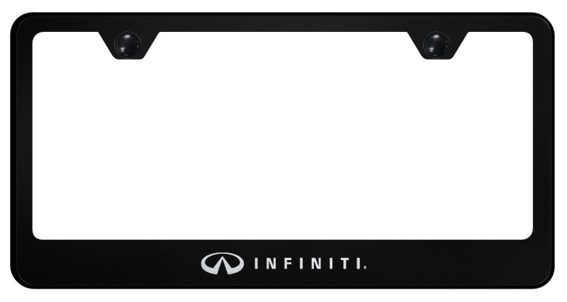 Infiniti Stainless Steel Frame - Laser Etched Black