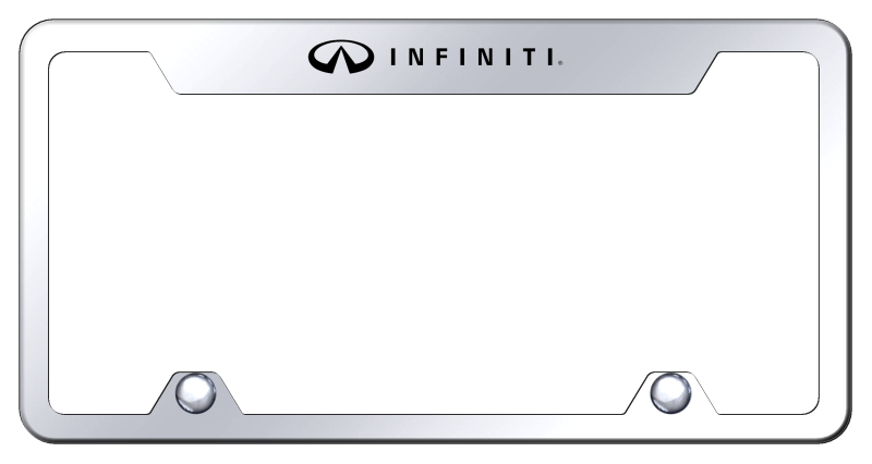 Infiniti Steel Truck Cut-Out Frame - Laser Etched Mirrored