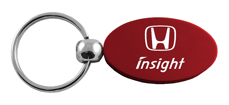 Insight Oval Key Fob - Burgundy