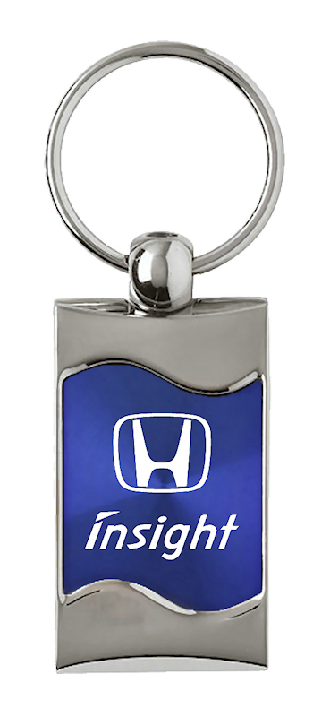 Insight Rectangular Wave Key Fob - Blue
