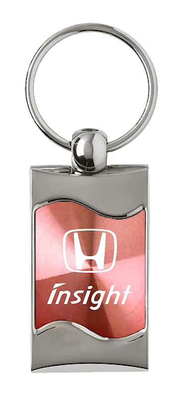 Insight Rectangular Wave Key Fob - Pink