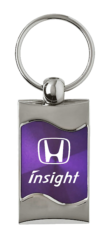 Insight Rectangular Wave Key Fob - Purple