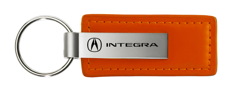 Integra Leather Key Fob - Orange