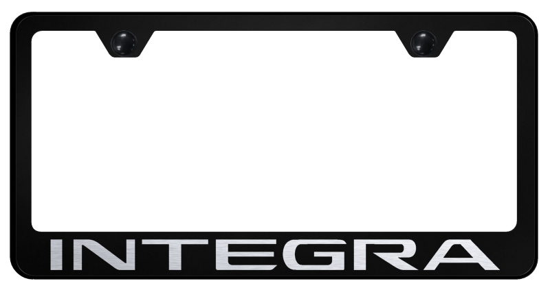 Integra Stainless Steel Frame - Laser Etched Black