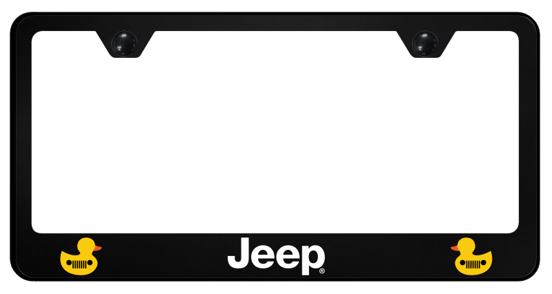 Jeep 2 Ducks PC Frame - UV Print on Black