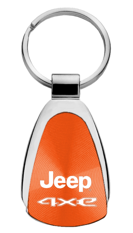 Jeep 4xe Teardrop Key Fob - Orange
