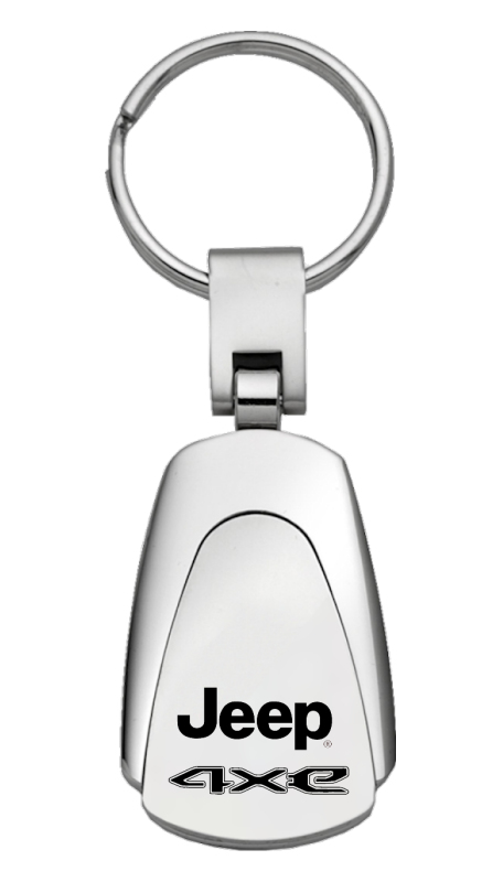 Jeep 4xe Teardrop Key Fob - Silver