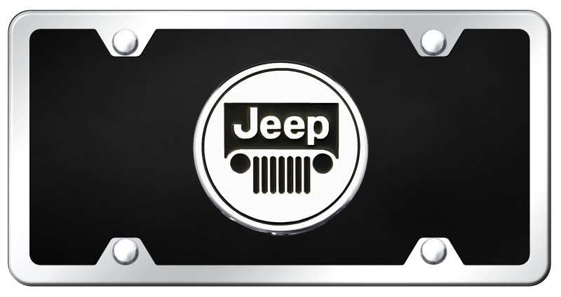 Jeep Acrylic Kit - Chrome on Black