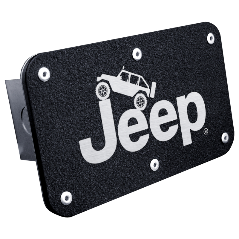 Jeep Climbing Class III Trailer Hitch Plug - Rugged Black