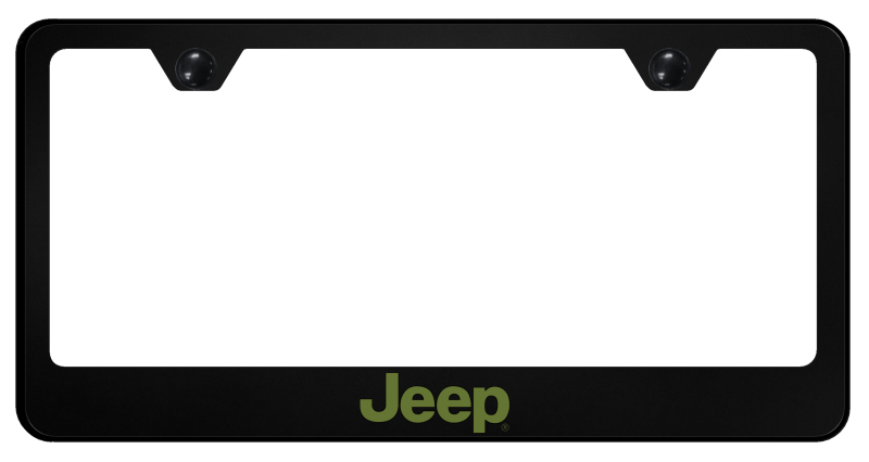 Jeep Green PC Frame - UV Print on Black