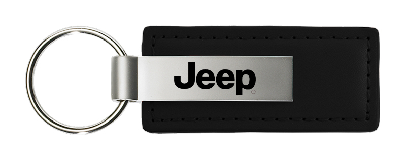 Jeep Leather Key Fob - Black