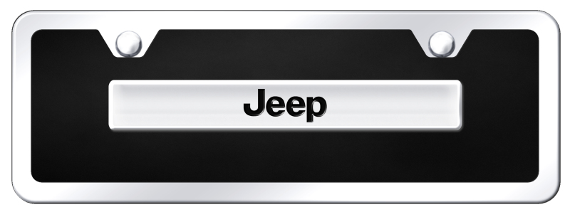 Jeep Name Acrylic Mini Kit - Chrome on Black