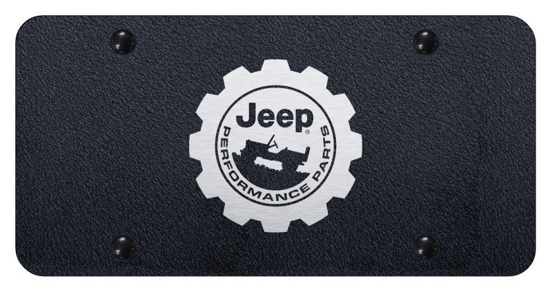 Jeep Performance License Plate - Laser Etched Rugged Black