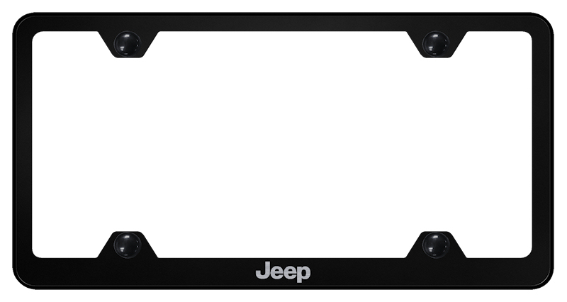 Jeep Steel Wide Body Frame - Laser Etched Black