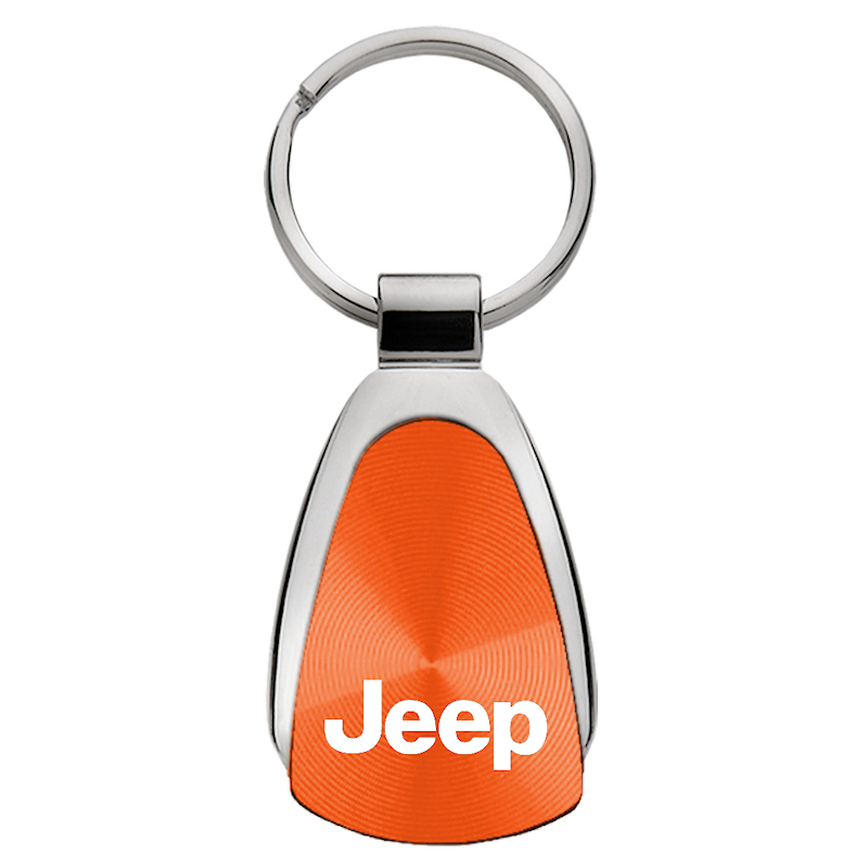 Jeep Teardrop Key Fob - Orange