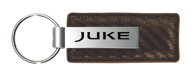 Juke Carbon Fiber Leather Key Fob - Taupe