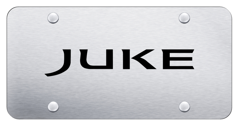 Juke License Plate - Laser Etched Brushed