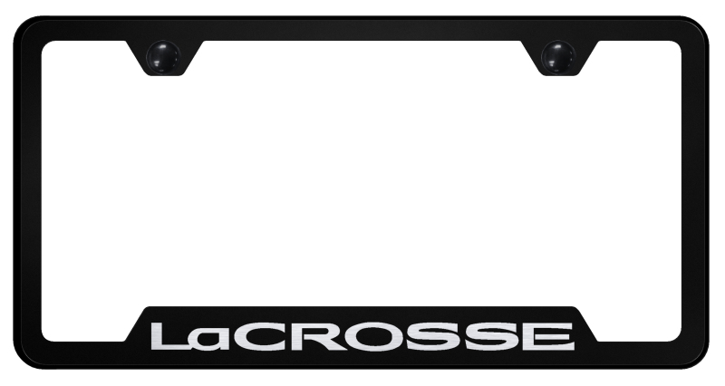 LaCrosse Cut-Out Frame - Laser Etched Black
