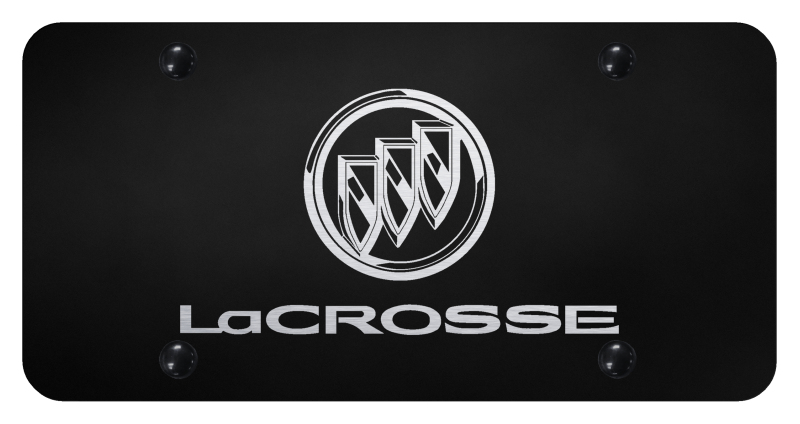 LaCrosse License Plate - Laser Etched Black