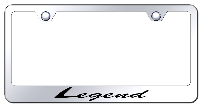 Legend Script Stainless Steel Frame - Laser Etched Mirrored