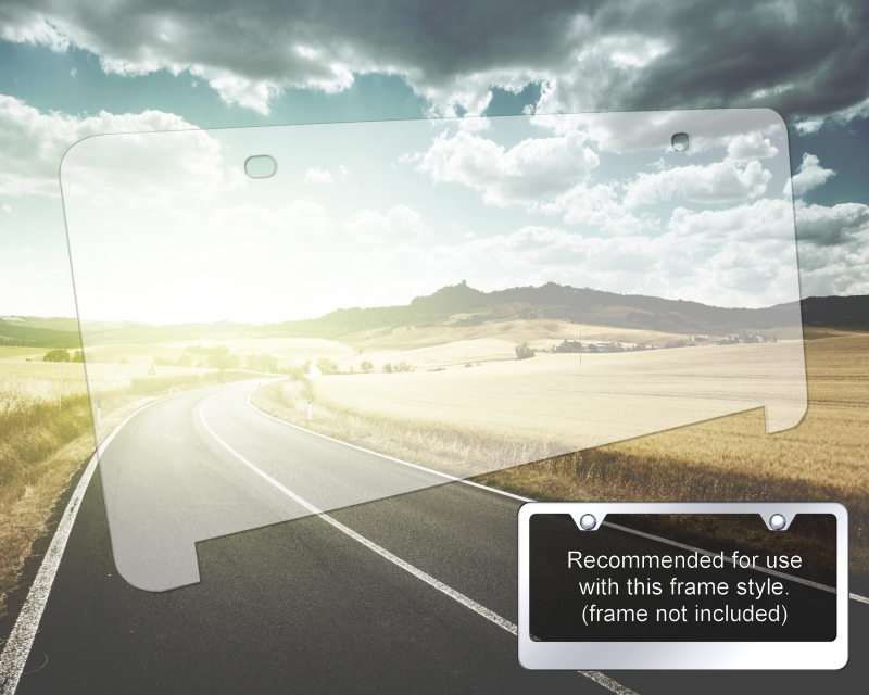 LF Style Non-Glare Plexiglas Shield - UV Protection - Clear