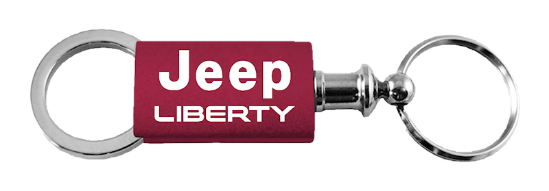 Liberty Anodized Aluminum Valet Key Fob - Burgundy