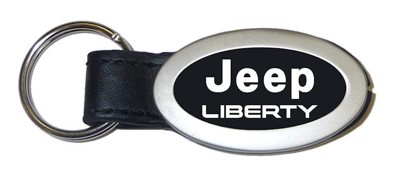 Liberty Oval Leather Key Fob - Black