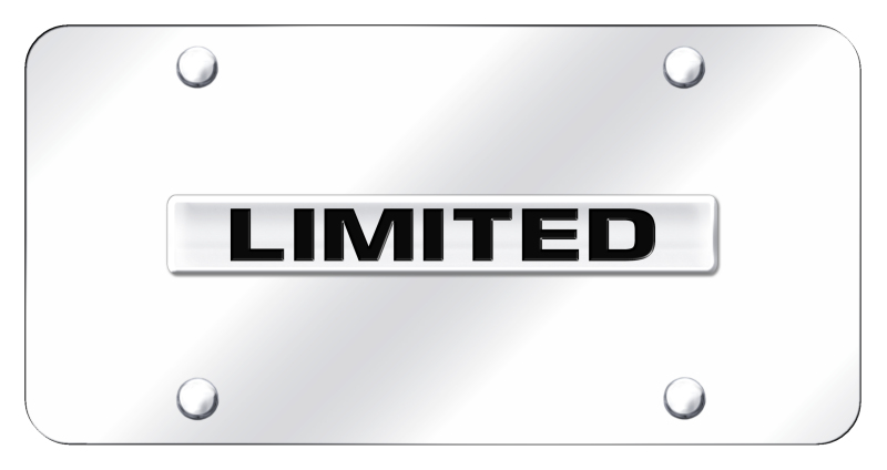 Limited Name License Plate - Chrome on Mirrored