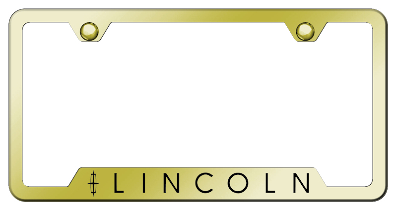 Lincoln Cut-Out Frame - Laser Etched Gold
