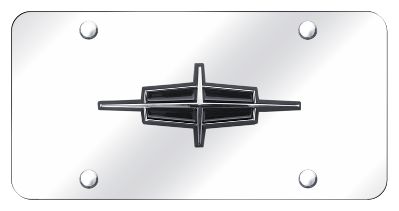 Lincoln License Plate - Chrome on Mirrored