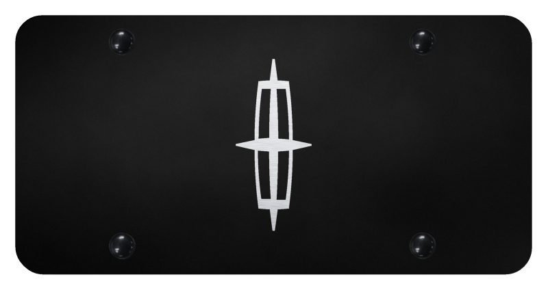 Lincoln (Logo Only) License Plate - Laser Etched Black