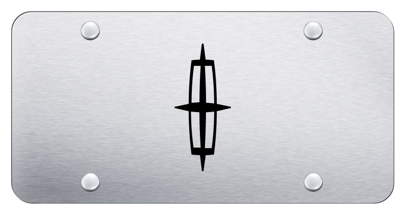 Lincoln (Logo Only) License Plate - Laser Etched Brushed