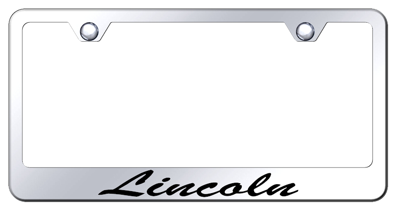 Lincoln Script Stainless Steel Frame - Laser Etched Mirrored