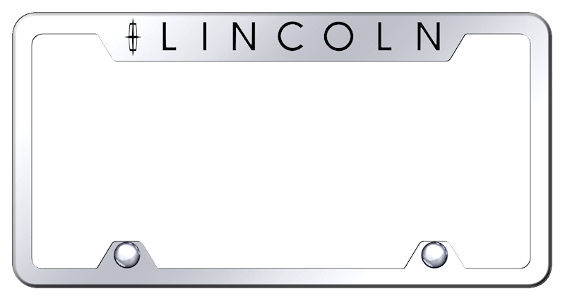 Lincoln Steel Truck Cut-Out Frame - Laser Etched Mirrored