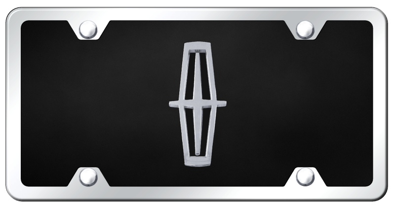 Lincoln Verticle (Black Fill) Acrylic Kit - Chrome on Black