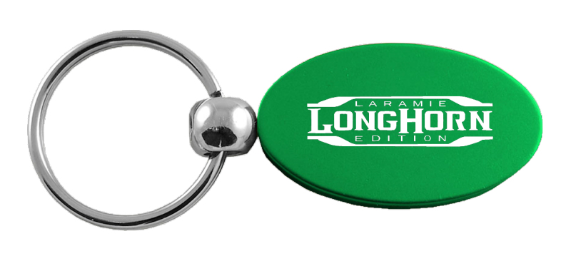 Longhorn Laramie Oval Key Fob - Green