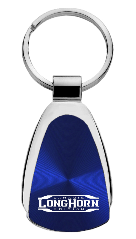 Longhorn Laramie Teardrop Key Fob - Blue