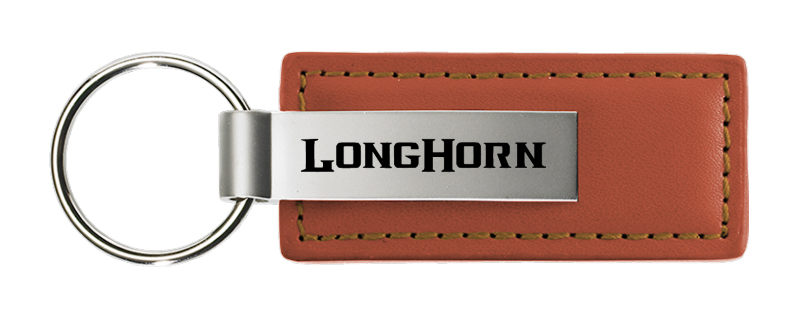 Longhorn Leather Key Fob - Brown