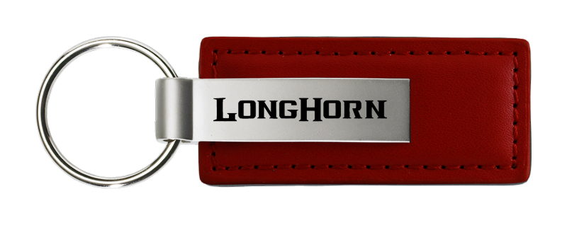 Longhorn Leather Key Fob - Burgundy