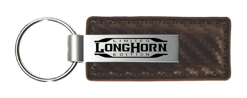 Longhorn Limited Edition CF Leather Key Fob - Taupe