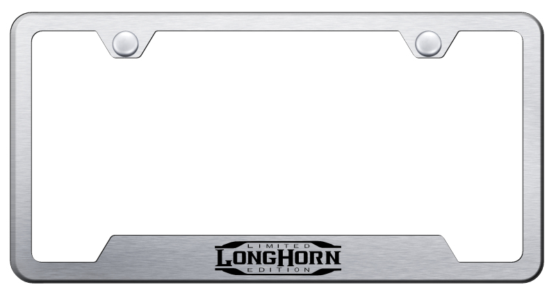 Longhorn Limited Edition Cut-Out Frame - Etched Brushed