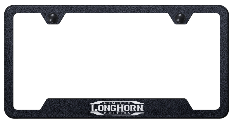 Longhorn Limited Edition Cut-Out Frame - Etched Rugged Black