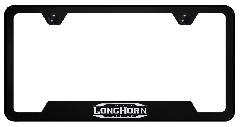Longhorn Limited Edition Cut-Out Frame - Laser Etched Black