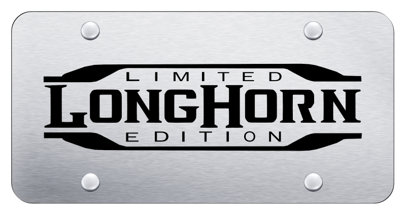 Longhorn Limited Edition License Plate - Etched Brushed