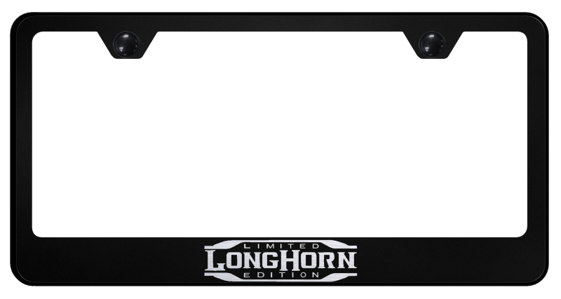 Longhorn Limited Edition Stainless Frame - Etched Black