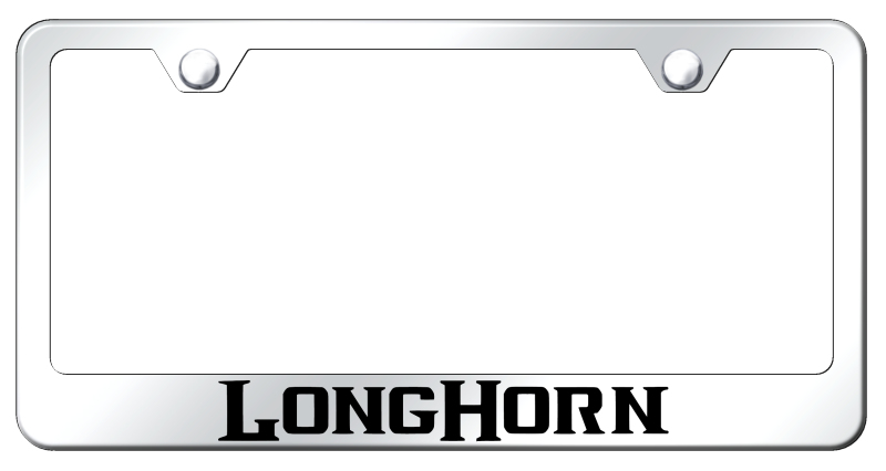 Longhorn Stainless Steel Frame - Laser Etched Mirrored